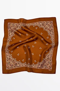 Paisley print scarf