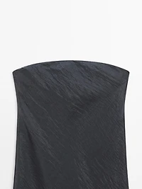 Robe midi fluide bustier