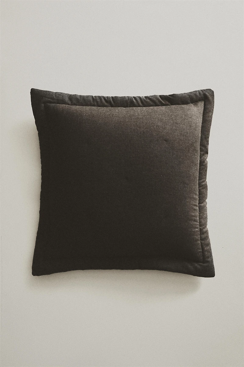 HOUSSE DE COUSSIN COTON CACHEMIRE