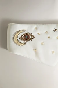 EMBROIDERED EYE MASK | MARISA BERENSON