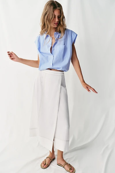 CROPPED GINGHAM SHIRT