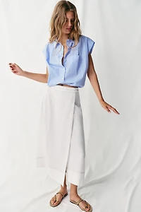CROPPED GINGHAM SHIRT