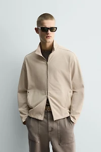 WASHED ZIP SWEATSHIRT