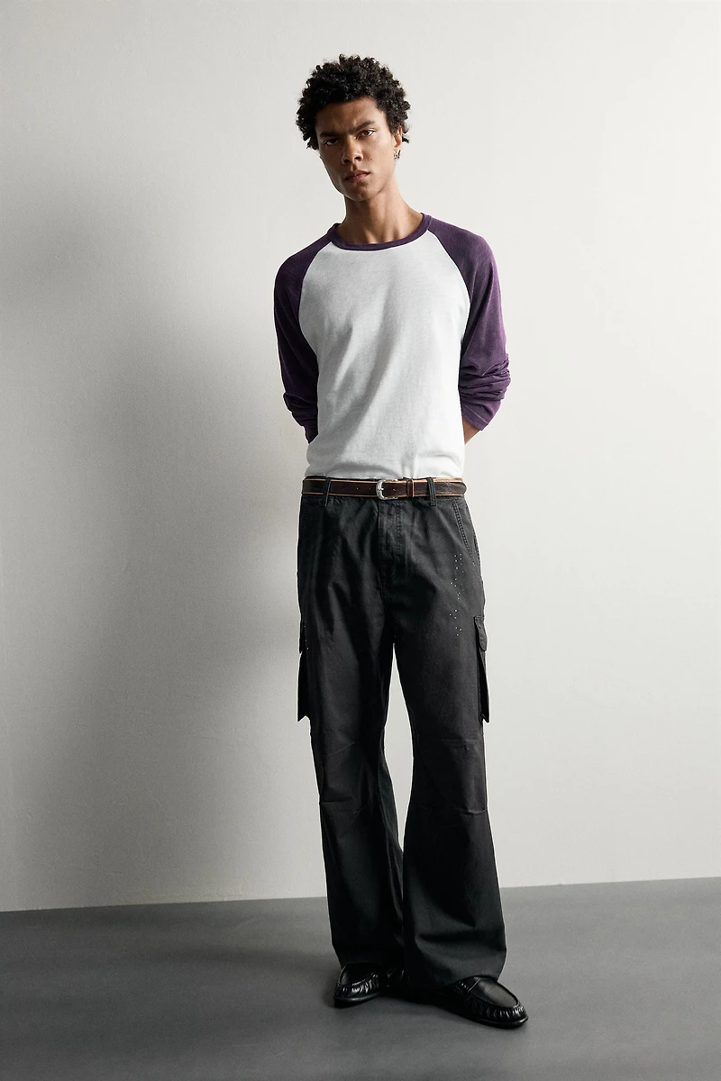 PAINT SPLATTER CARGO PANTS
