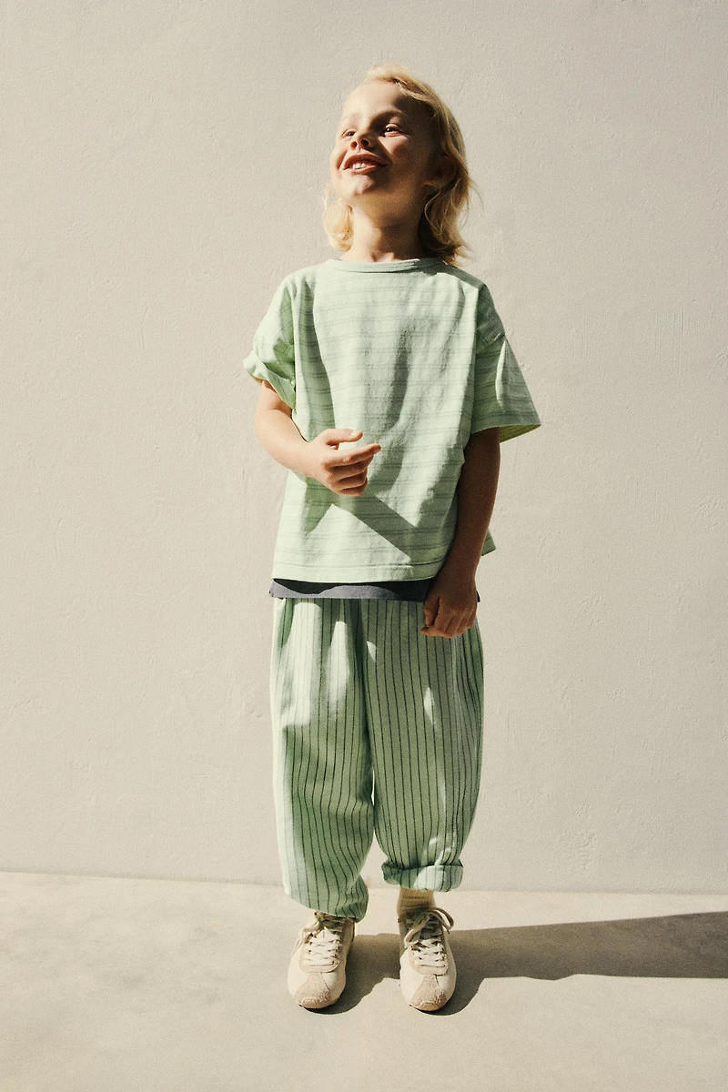 RELAXED STRIPED PANTS