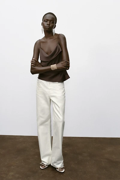 SATIN TRIM CAMISOLE TOP