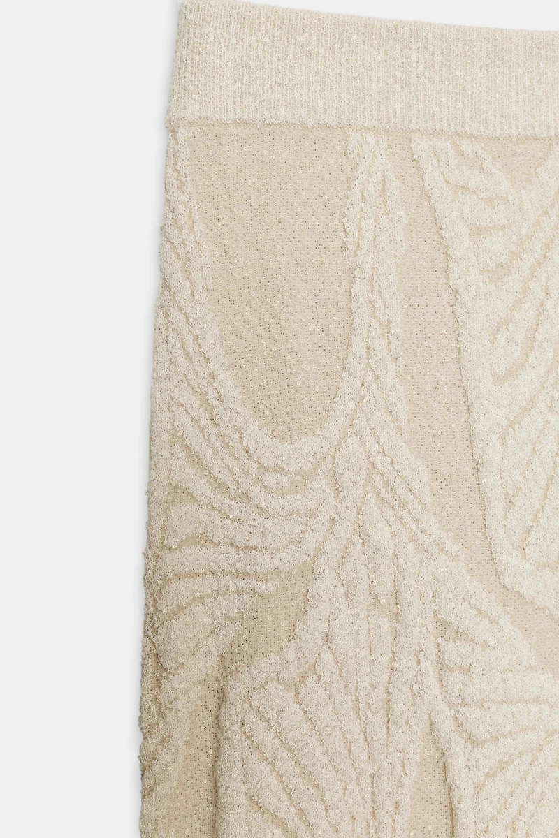 JACQUARD MIDI SKIRT