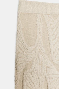 JACQUARD MIDI SKIRT