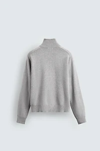 ZIPPERED CARDIGAN