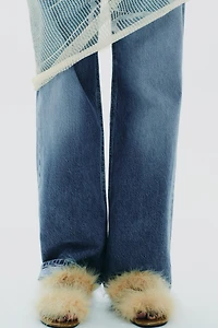 FEATHER STRAP SANDALS