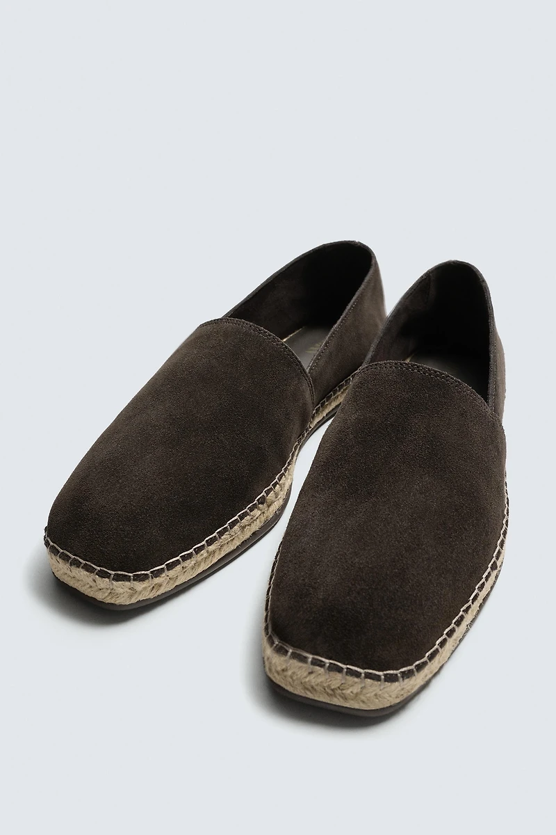 LEATHER ESPADRILLES