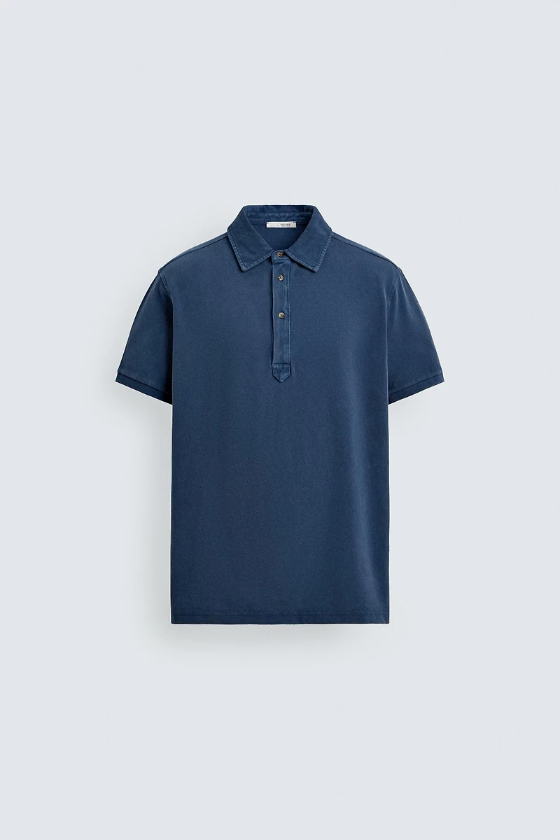 WASHED REGULAR FIT PIQUÉ POLO