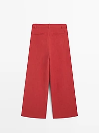 Loose fit linen trousers
