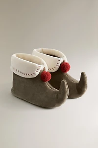 CHILDREN'S CHRISTMAS ELF SLIPPERS