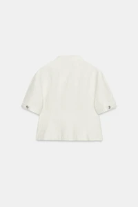 SHORT SLEEVE JACQUARD JACKET