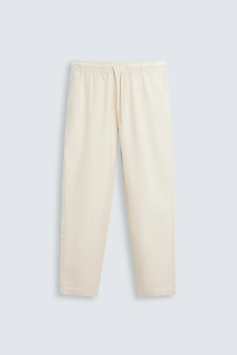 PANTALON COUPE DÉCONTRACTÉE À TEXTURE