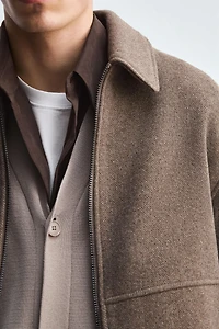ZIPPERED TEXTURED JACKET