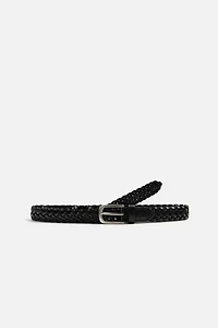 CEINTURE LONGUE EN CUIR TRESSÉ
