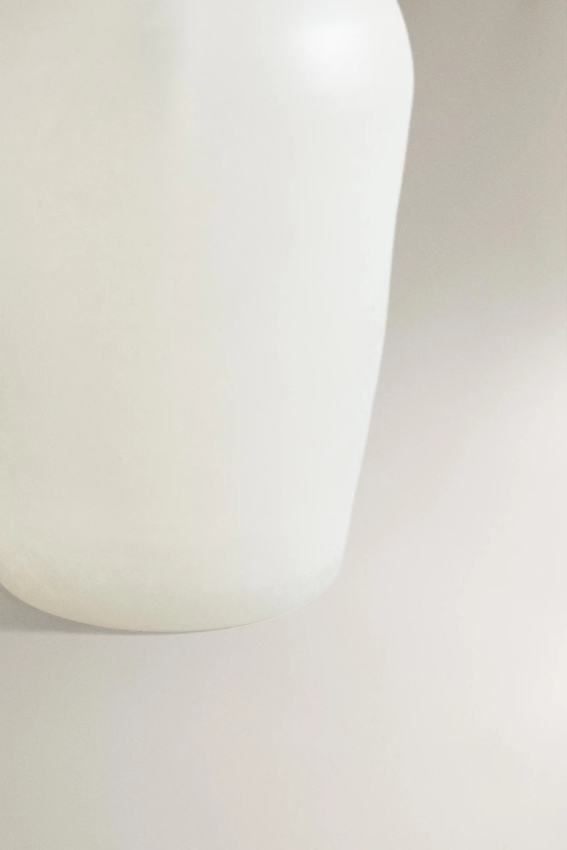 FROSTED GLASS SOAP DISPENSER