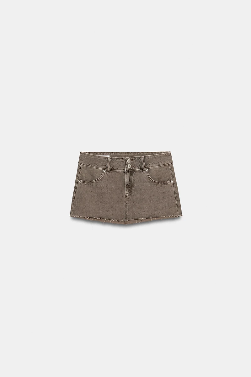 MINI JUPE EN DENIM TRF COULEUR