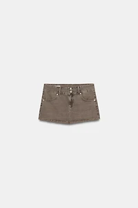 MINI JUPE EN DENIM TRF COULEUR