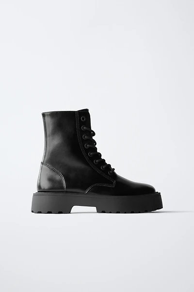 LACE-UP ANKLE BOOTS