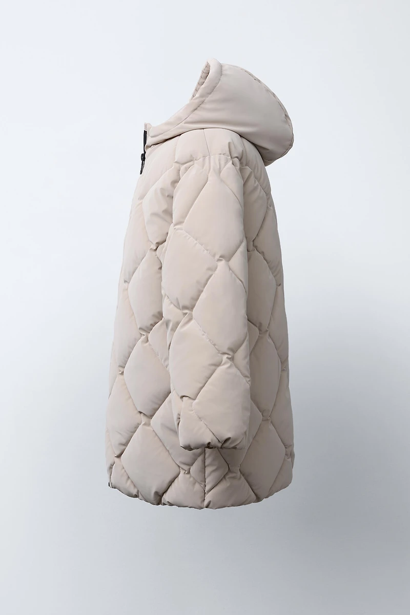 MANTEAU LÉGER MATELASSÉ EFFET GOMME