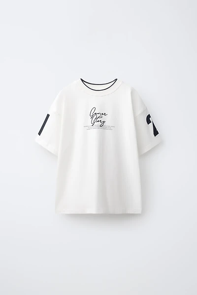BASEBALL PRINT T-SHIRT