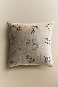 HOUSSE DE COUSSIN FLEURS