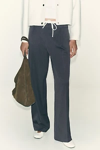 DOUBLE WAIST WIDE LEG PANTS