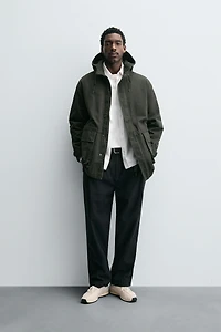 RELAXED FIT WASHED PARKA