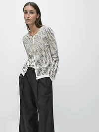 100% cotton knit cardigan