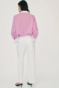 STRIPED POPLIN SHIRT