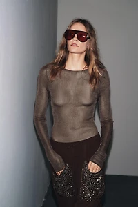 100% VISCOSE KNIT BODYSUIT