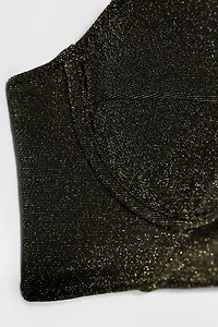 SHINY BIKINI TOP KATE MOSS X ZARA