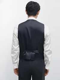 Cool wool suit waistcoat
