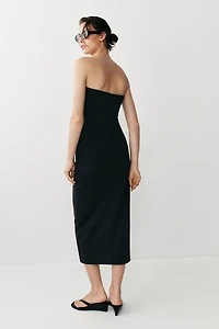 STRETCH DRESS WITH BUTTON DETAILS