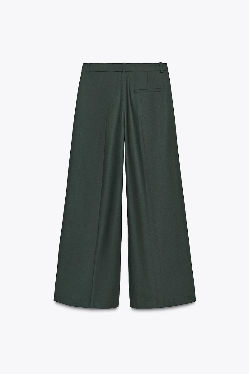 PLEATED WIDE LEG PANTS ZW COLLECTION