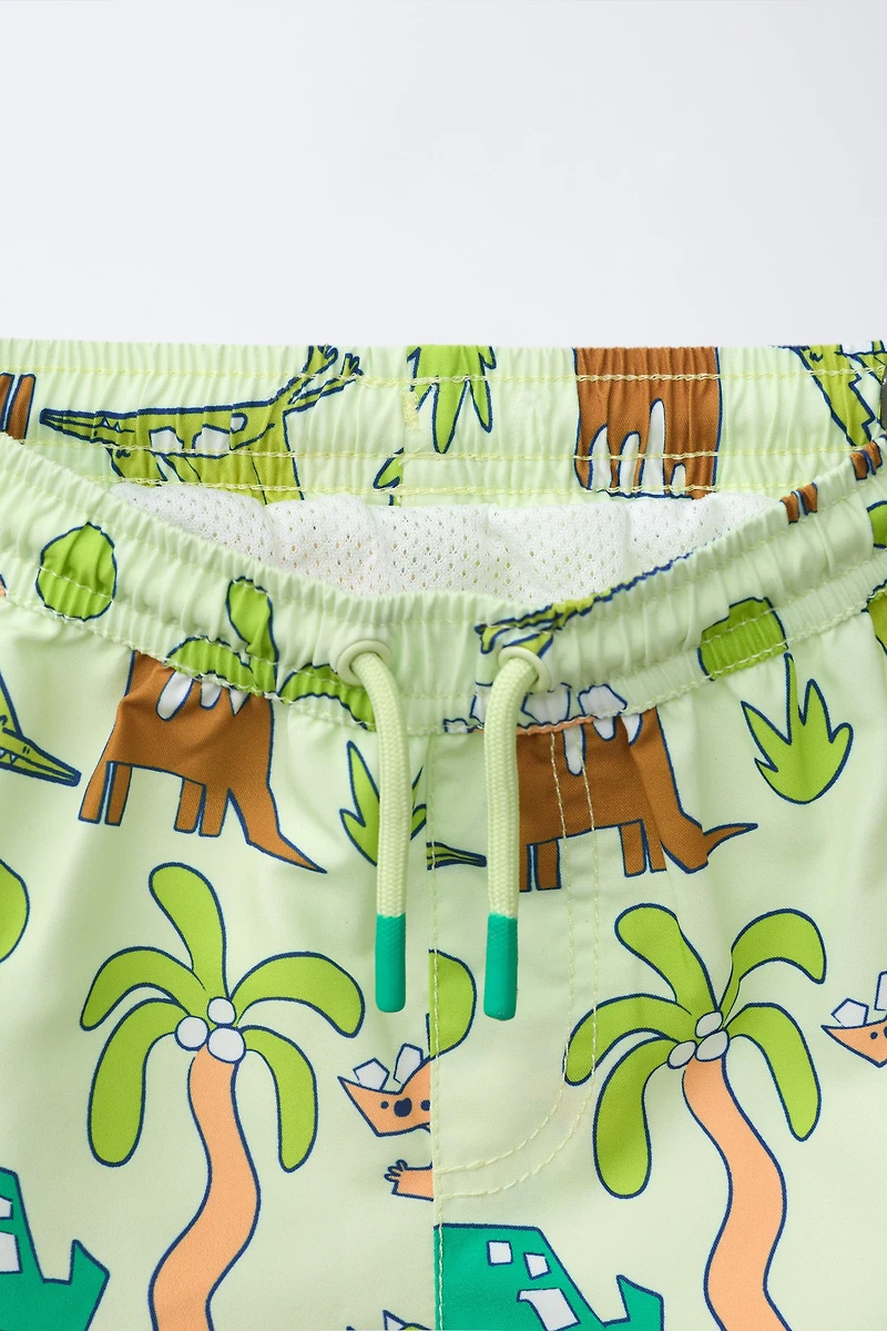 SHORT DE BAIN DINOSAURES 1-6 ANS