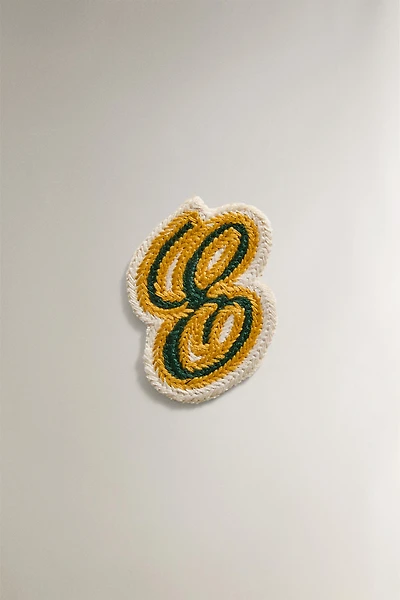 COTTON LETTER E PATCH