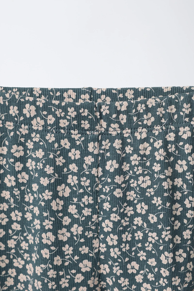 FLORAL TOP AND LEGGINGS SET