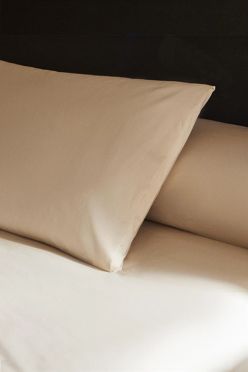 PERCALE COTTON PILLOWCASE ( THREAD COUNT