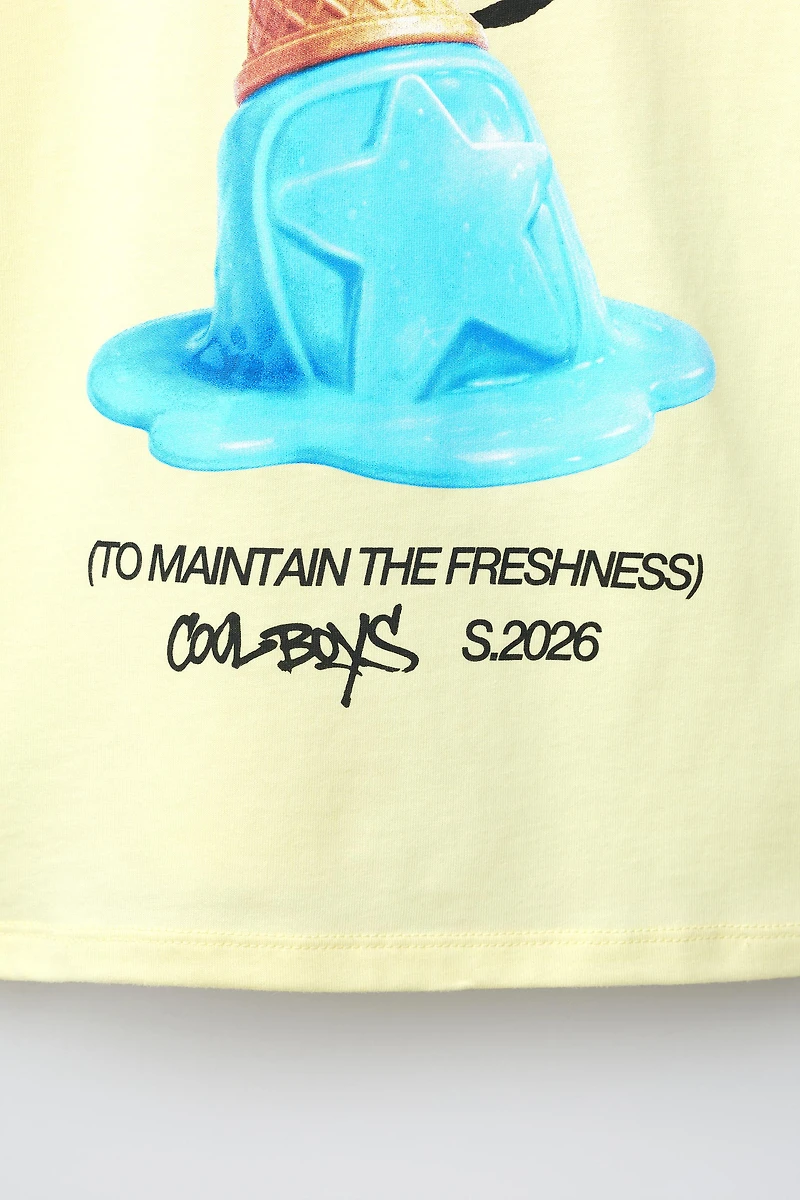 T-SHIRT À IMPRIMÉ GLACE
