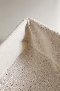 SQUARE FABRIC-LINED BASKET