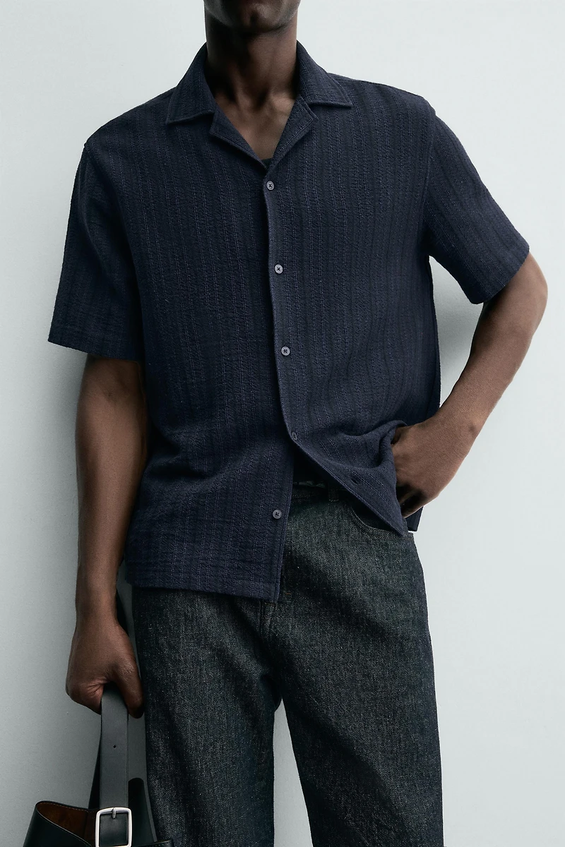 GEOMETRIC JACQUARD SHIRT