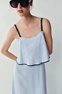 COMBINATION MIDI DRESS
