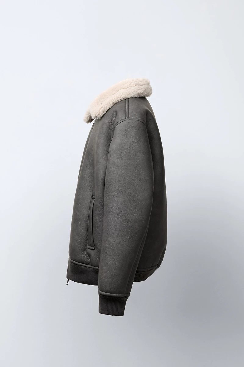 DOUBLE-FACED BOMBER JACKET