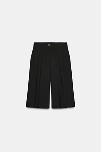 PLEATED LONG SHORTS