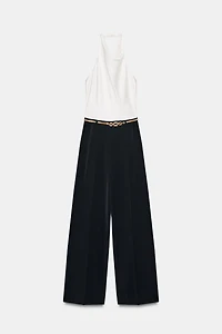 COMBINAISON LONGUE HALTER AVEC CEINTURE