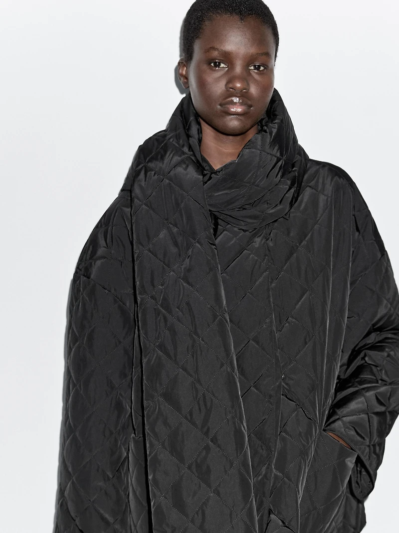 Lightweight jacket with scarf detail